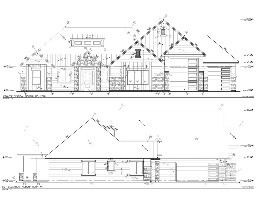 Highland Homes Patterson Villa plan with RV and Boat Bay